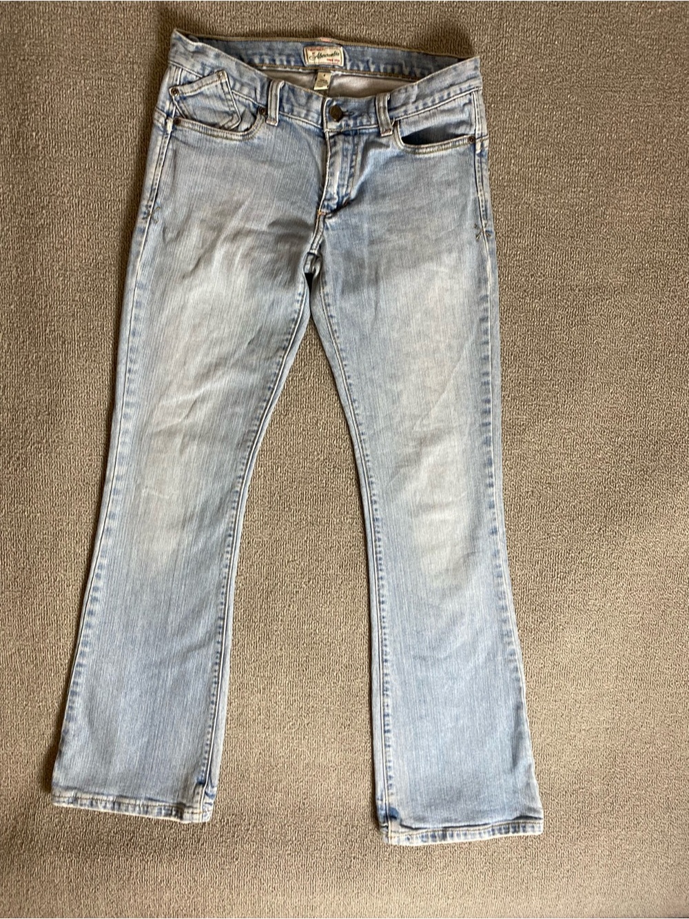 Abercrombie & Fitch Vintage Y2K Low Rise Straight Preppy Chic Cotton Denim Jeans